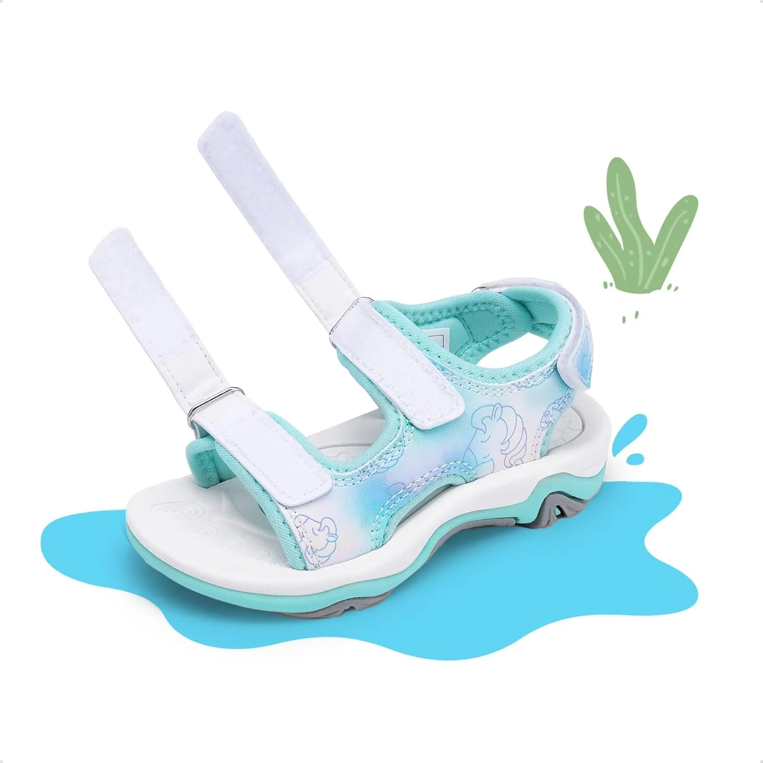DREAM PAIRS Boys Girls Sandals Summer Outdoor Athletic Kids Sport Water Shoes for Toddler/Little Kid
