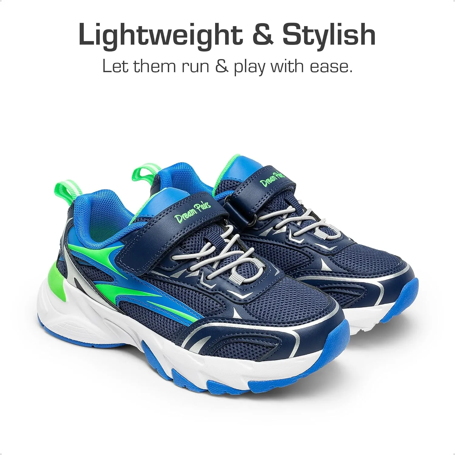 DREAM PAIRS Boys Girls Shoes Kids Tennis Athletic Running Footwear Breathable Walking Sneakers for Little/Big Kid