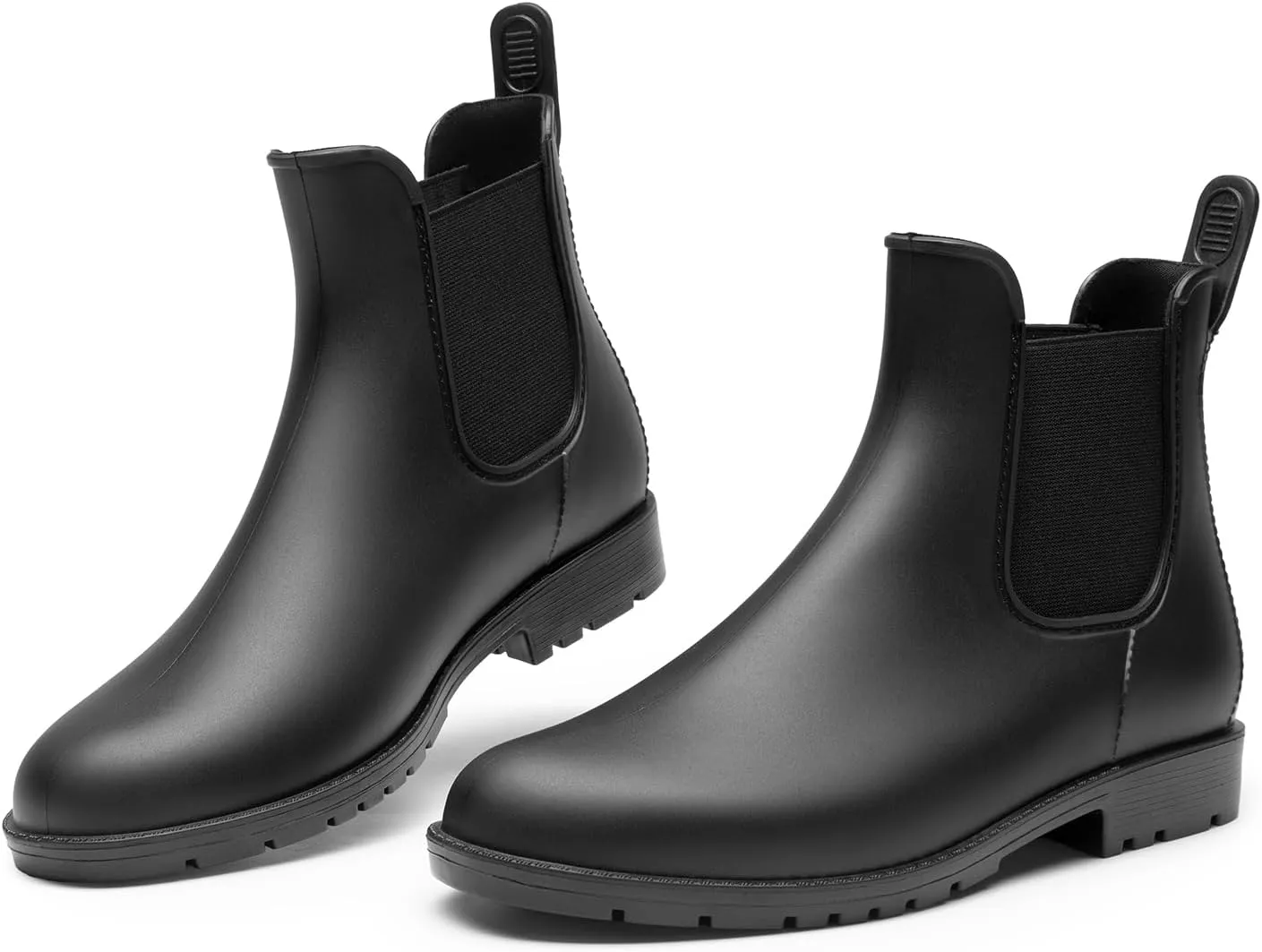 DREAM PAIRS Women's Ankle Rain Boots Chelsea Short Boots Waterproof Elastic Slip On Lightweight Comfortable Garden Outdoor Shoes