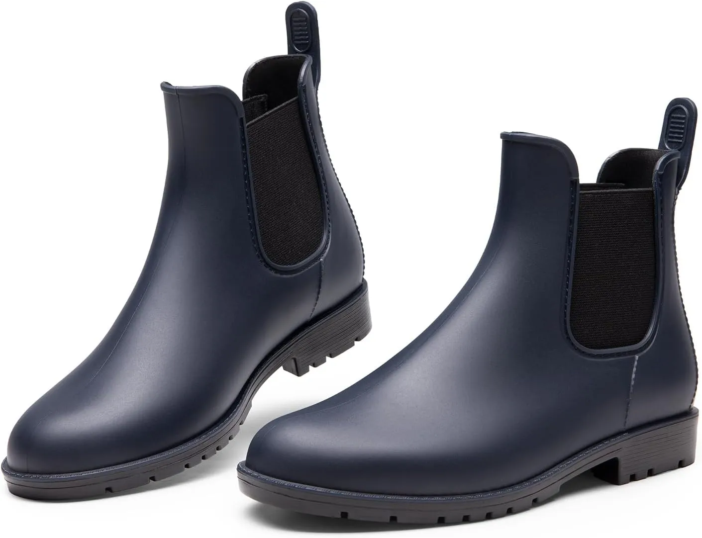 DREAM PAIRS Women's Ankle Rain Boots Chelsea Short Boots Waterproof Elastic Slip On Lightweight Comfortable Garden Outdoor Shoes