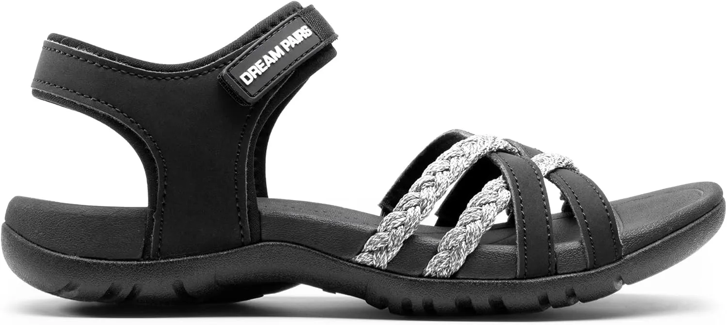 DREAM PAIRS Womens Sandals Light Weight Hiking Sandals for Women Comfortable Athletic Quick-Drying Walking Hiking Water Sandals