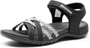 DREAM PAIRS Womens Sandals Light Weight Hiking Sandals for Women Comfortable Athletic Quick-Drying Walking Hiking Water Sandals