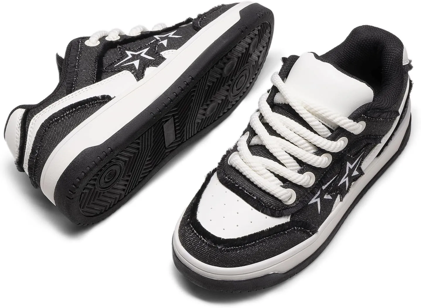 DREAM PAIRS Women's Sneakers Walking Lace-Up Comfortable Casual Rube Flat Low-Top Fashion Sneakers Shoes.