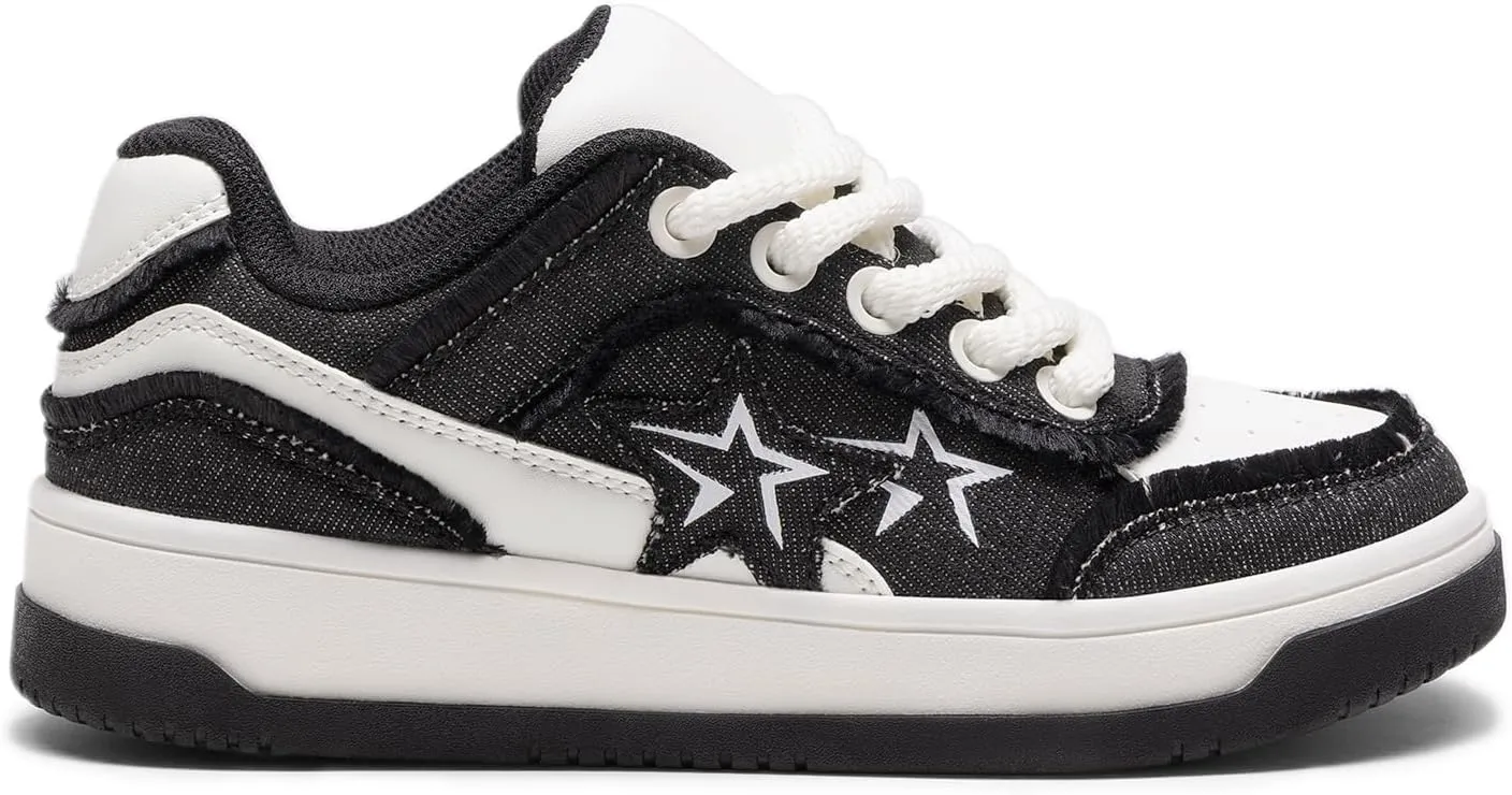 DREAM PAIRS Women's Sneakers Walking Lace-Up Comfortable Casual Rube Flat Low-Top Fashion Sneakers Shoes.