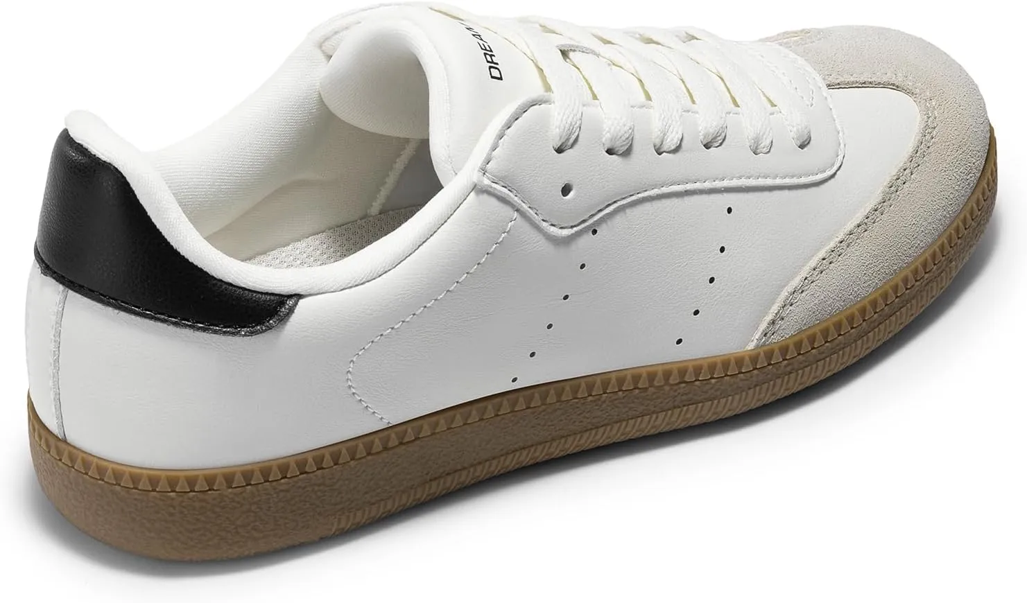 DREAM PAIRS Women's Tennis Sneakers Walking Nia Flat Low-Top Casual Lace-Up Comfortable Fashion Sneakers Shoes.
