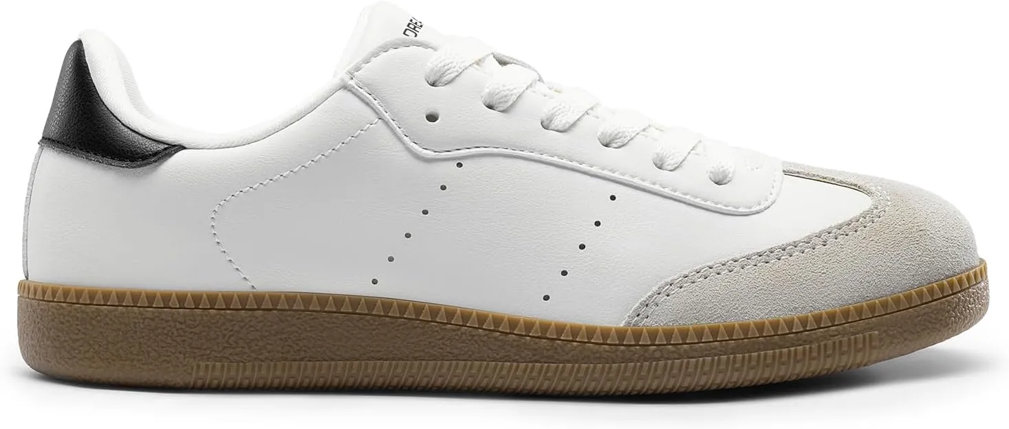 DREAM PAIRS Women's Tennis Sneakers Walking Nia Flat Low-Top Casual Lace-Up Comfortable Fashion Sneakers Shoes.