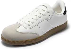 DREAM PAIRS Women's Tennis Sneakers Walking Nia Flat Low-Top Casual Lace-Up Comfortable Fashion Sneakers Shoes.