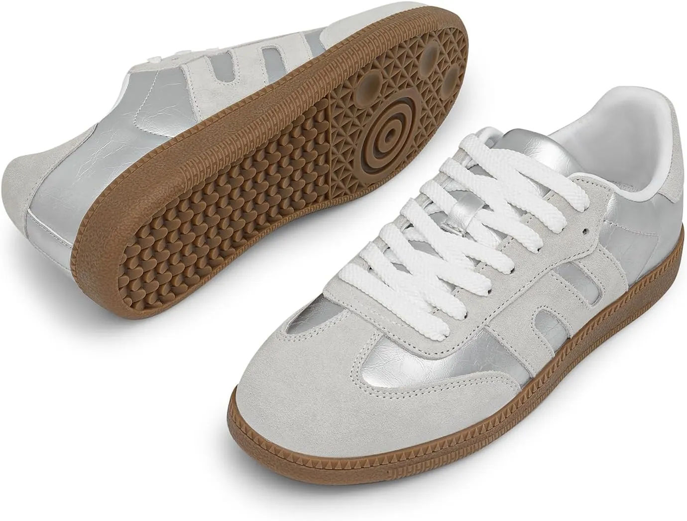DREAM PAIRS Women's Tennis Sneakers Walking Nia Flat Low-Top Casual Lace-Up Comfortable Fashion Sneakers Shoes.