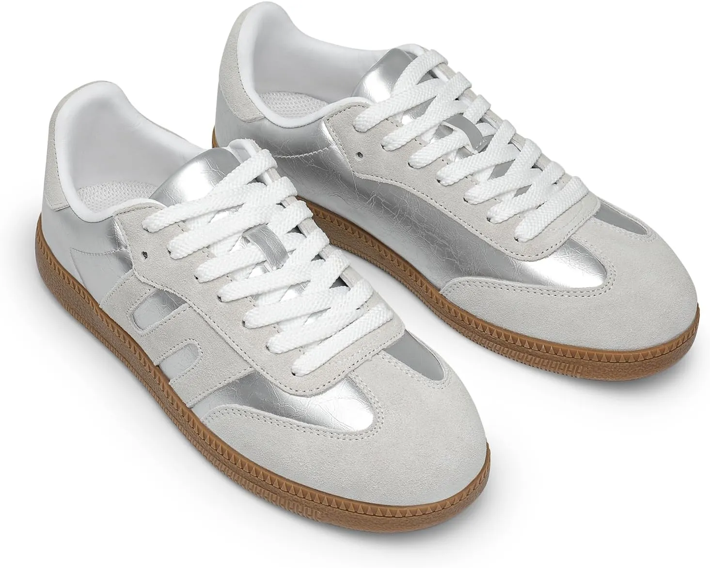 DREAM PAIRS Women's Tennis Sneakers Walking Nia Flat Low-Top Casual Lace-Up Comfortable Fashion Sneakers Shoes.