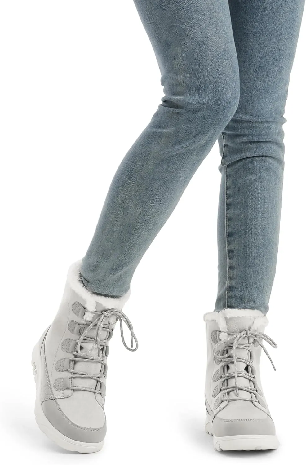 DREAM PAIRS Women's Winter Snow Boots Lace Up Warm Comfortable Faux Fur Lining Outdoor Ankle Booties