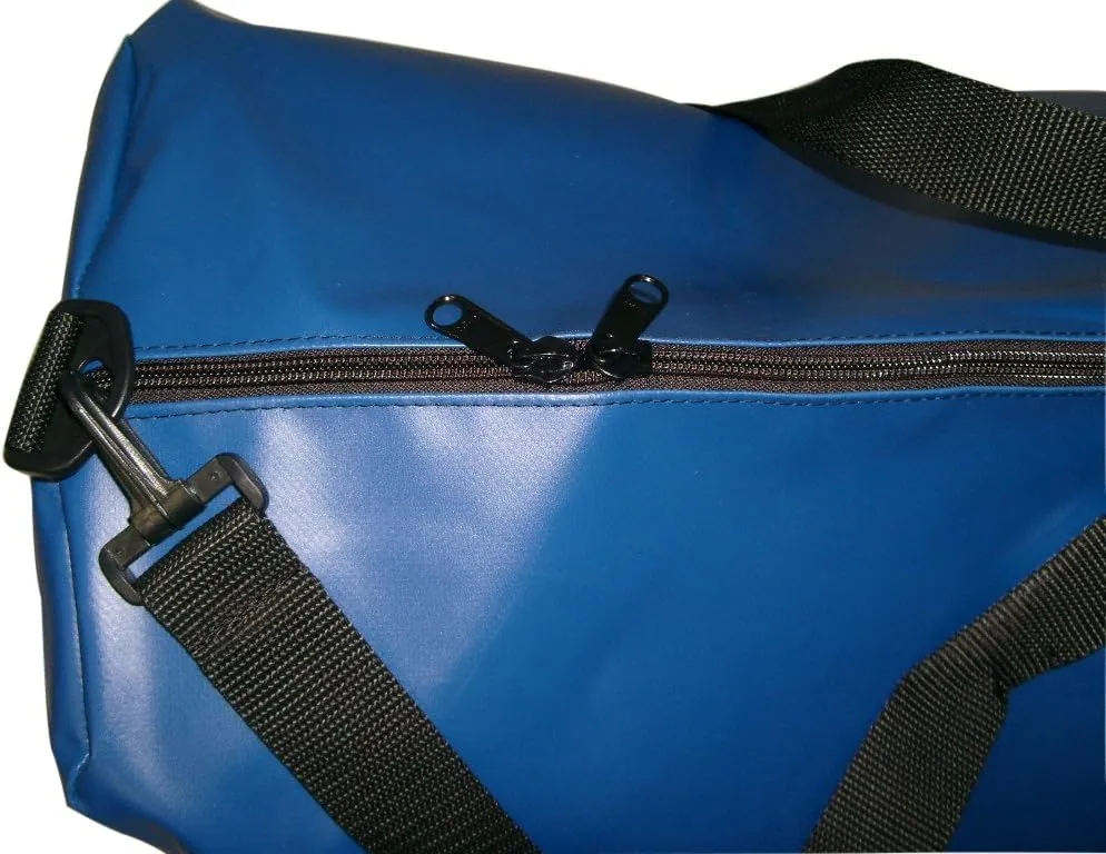 Duffle Bag Tough 18 Oz Vinyl Great Dive Gear Bag Or Sailor Travel Bag Water Resistant, Made In USA.