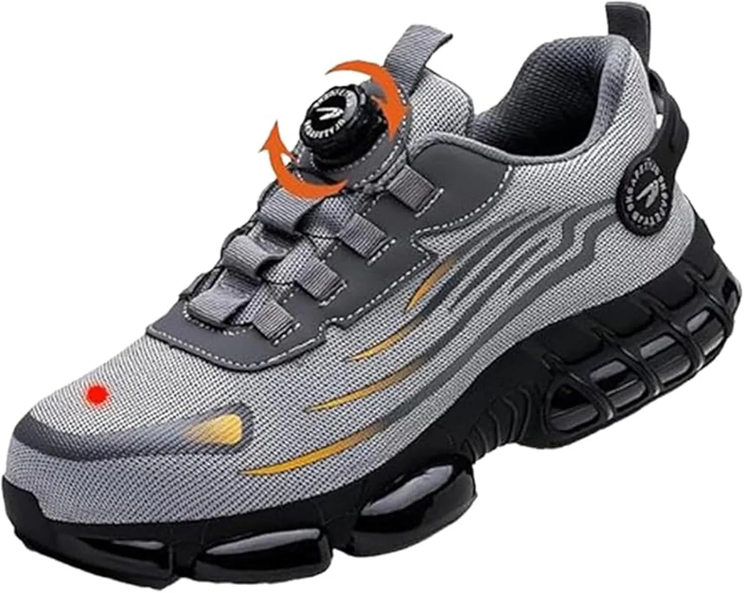 Evontira Shoes for Men, Evontira Steel Toe Power Trainers, Evontura Steel Toe Shoes, Puncture Proof Slip on Sneakers