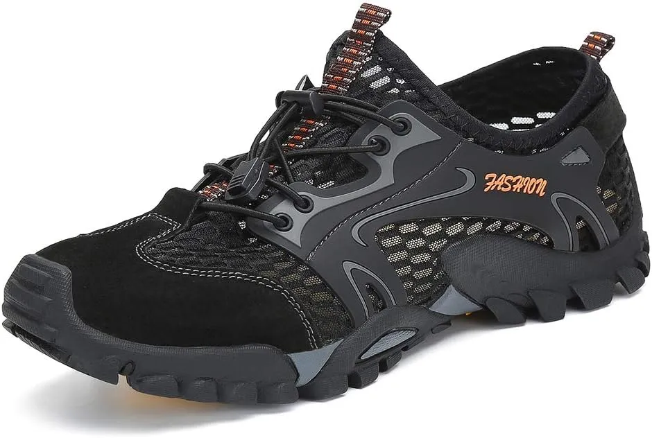 FLARUT Men's Sandals Barefoot Hiking Shoes Quick Dry Breathable Mesh Lightweight Outdoor Training Water Walking Shoes