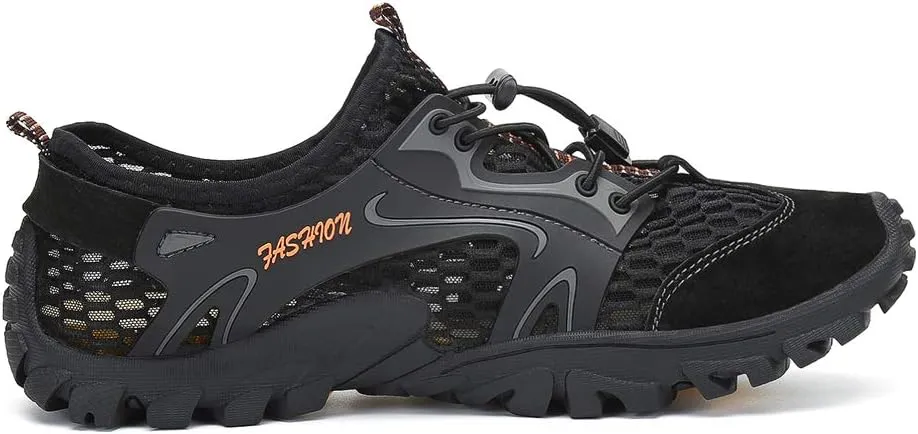 FLARUT Men's Sandals Barefoot Hiking Shoes Quick Dry Breathable Mesh Lightweight Outdoor Training Water Walking Shoes