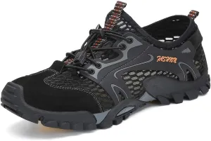 FLARUT Men's Sandals Barefoot Hiking Shoes Quick Dry Breathable Mesh Lightweight Outdoor Training Water Walking Shoes