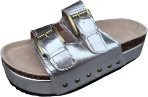 Flatform Sandals for Women Cork Footbed Slippers Platform Sandals Fashionable Thick Soled Mats Comfortable Sandals Women Dressy Summer Casual Walking Wedges Platform Wedges Open Toe Beach Shoes