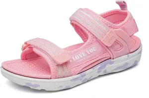 FLIOZY Sandals Girl's Hiking Sandals Kids Adjustable Straps Open Toe Sport Sandals Toddler Summer Sports Outdoor Shoes