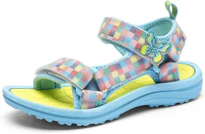 FLIOZY Sandals Girl's Hiking Sandals Kids Adjustable Straps Open Toe Sport Sandals Toddler Summer Sports Outdoor Shoes