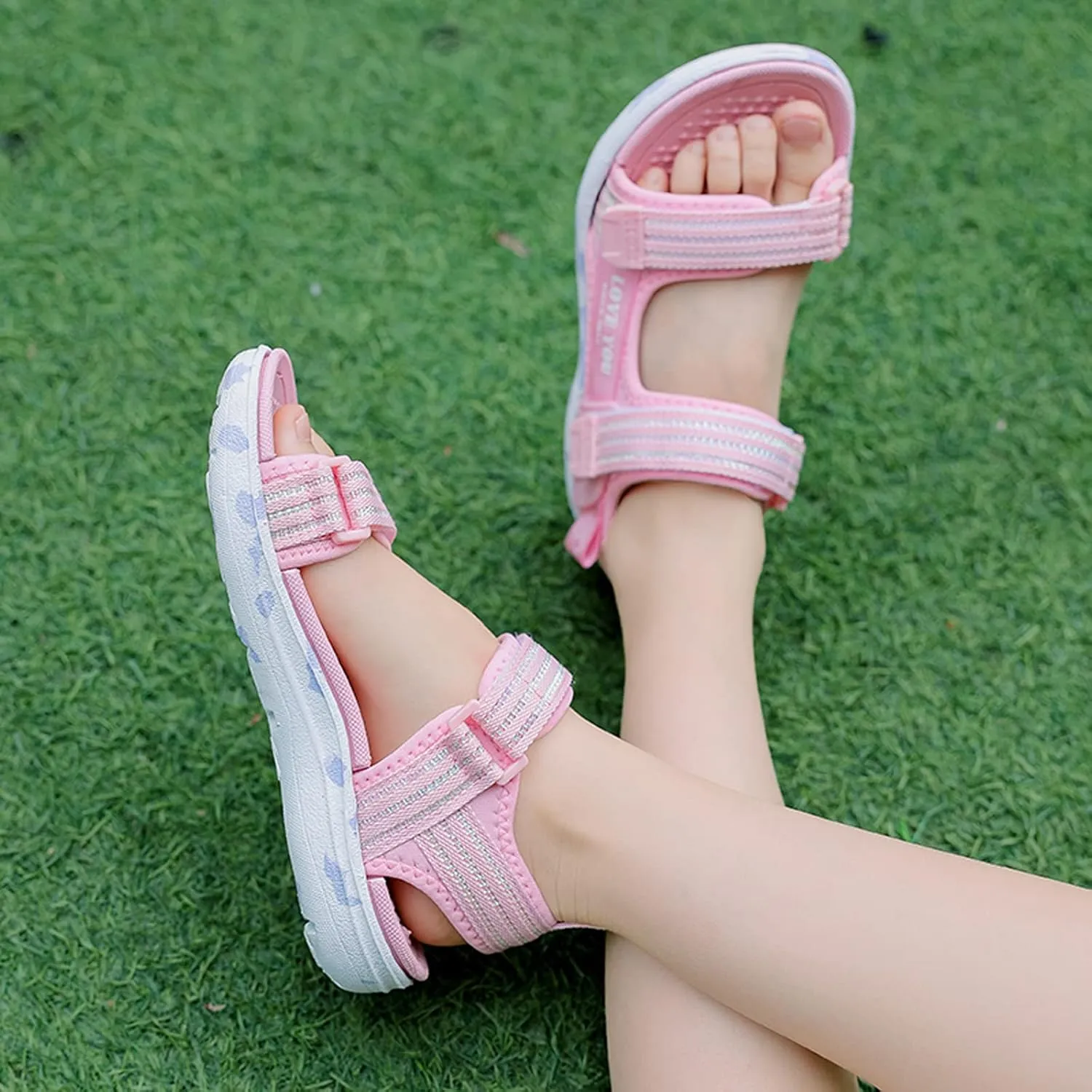 FLIOZY Sandals Girl's Hiking Sandals Kids Adjustable Straps Open Toe Sport Sandals Toddler Summer Sports Outdoor Shoes