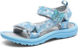 FLIOZY Sandals Girl's Hiking Sandals Kids Adjustable Straps Open Toe Sport Sandals Toddler Summer Sports Outdoor Shoes