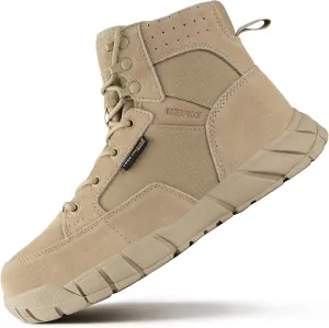 FREE SOLDIER Hiking Work Boots Men's Tactical Boots 6 Inches Waterproof Military Boots Outdoors Desert Boots