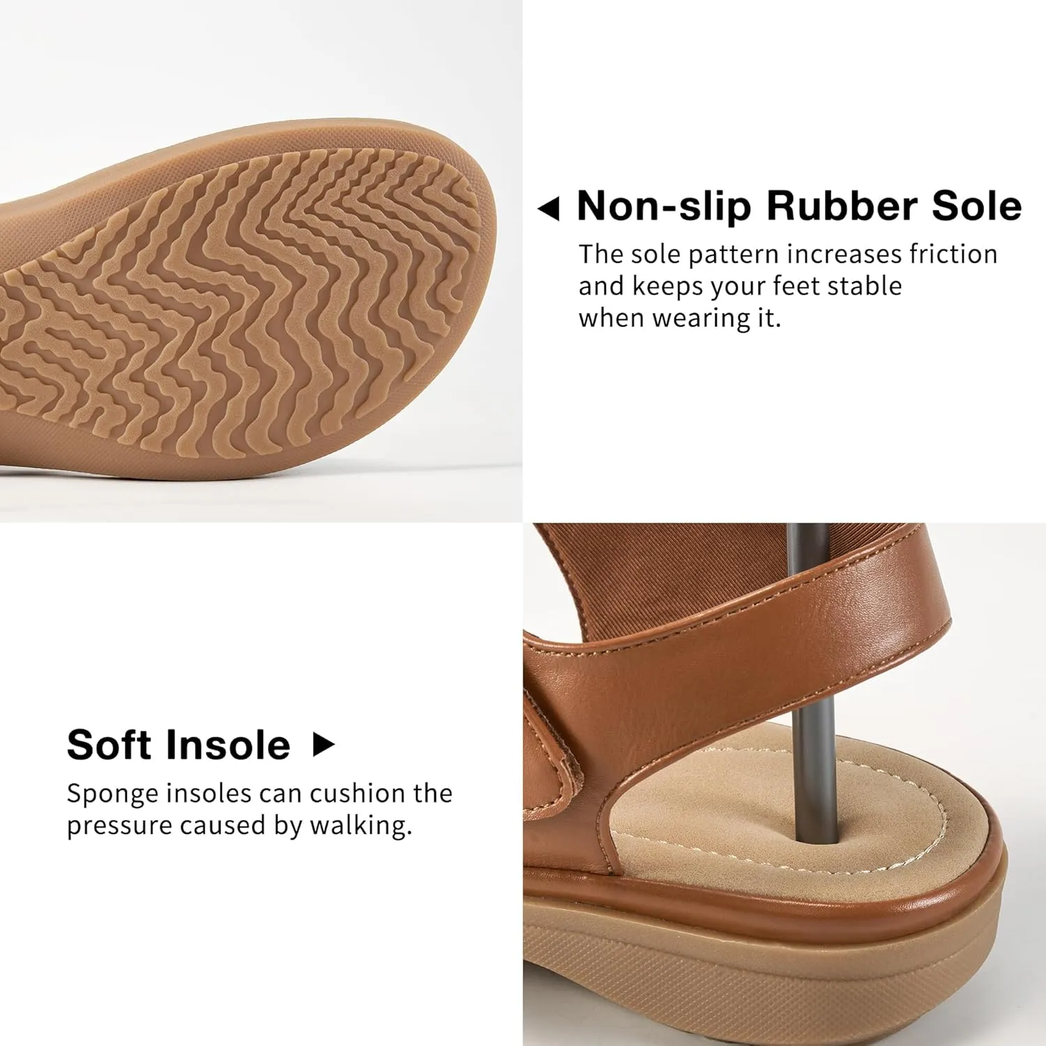 FUDYNMALC Womens Sandals Dressy Summer: Comfortable Slip On Walking Flats 2025 Orthopedic Shoes for Hiking Beach Wedding