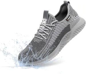 Furuian Waterproof Steel Toe Shoes for Men Comfortable Non Slip Safety Sneakers Warehouse Industry Contstruction Work Shoes for Men