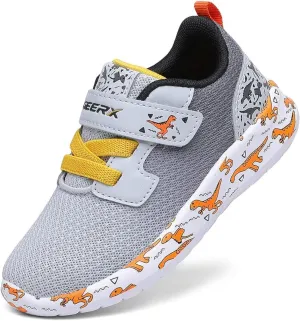 GEERX DIMO Dinosaur Toddler Boys Shoes Non Slip Lightweight Breathable Comfortable Sport Athletic Running Tennis Sneakers