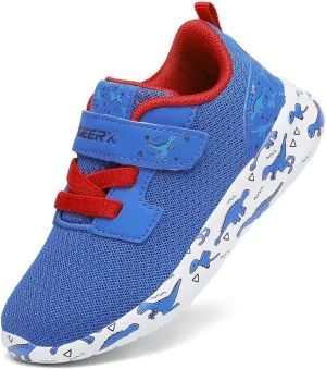 GEERX DIMO Dinosaur Toddler Boys Shoes Non Slip Lightweight Breathable Comfortable Sport Athletic Running Tennis Sneakers