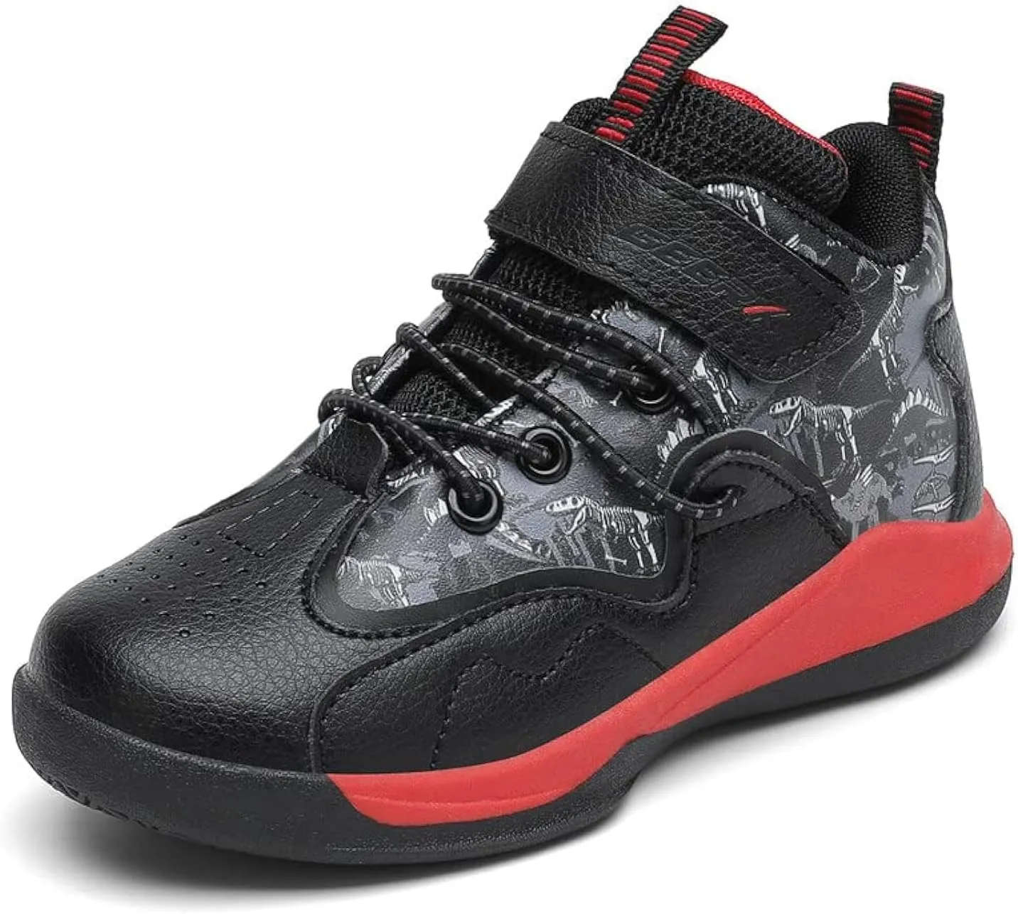 GEERX Dino Kids Boys Basketball Shoes Non Slip High Top Ankle Protection Sport Athletic Boy Sneakers