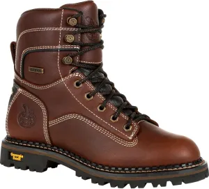 Georgia Boot AMP LT Logger Women's Waterproof Low Heel Logger Boot Size 10(W)