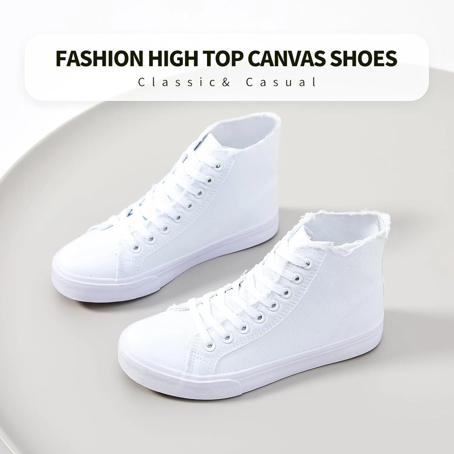 hash bubbie Unisex Canvas High top Sneakers Women's Classic Fashion High Tops Canvas Shoes Casual Tennis Shoes for Men