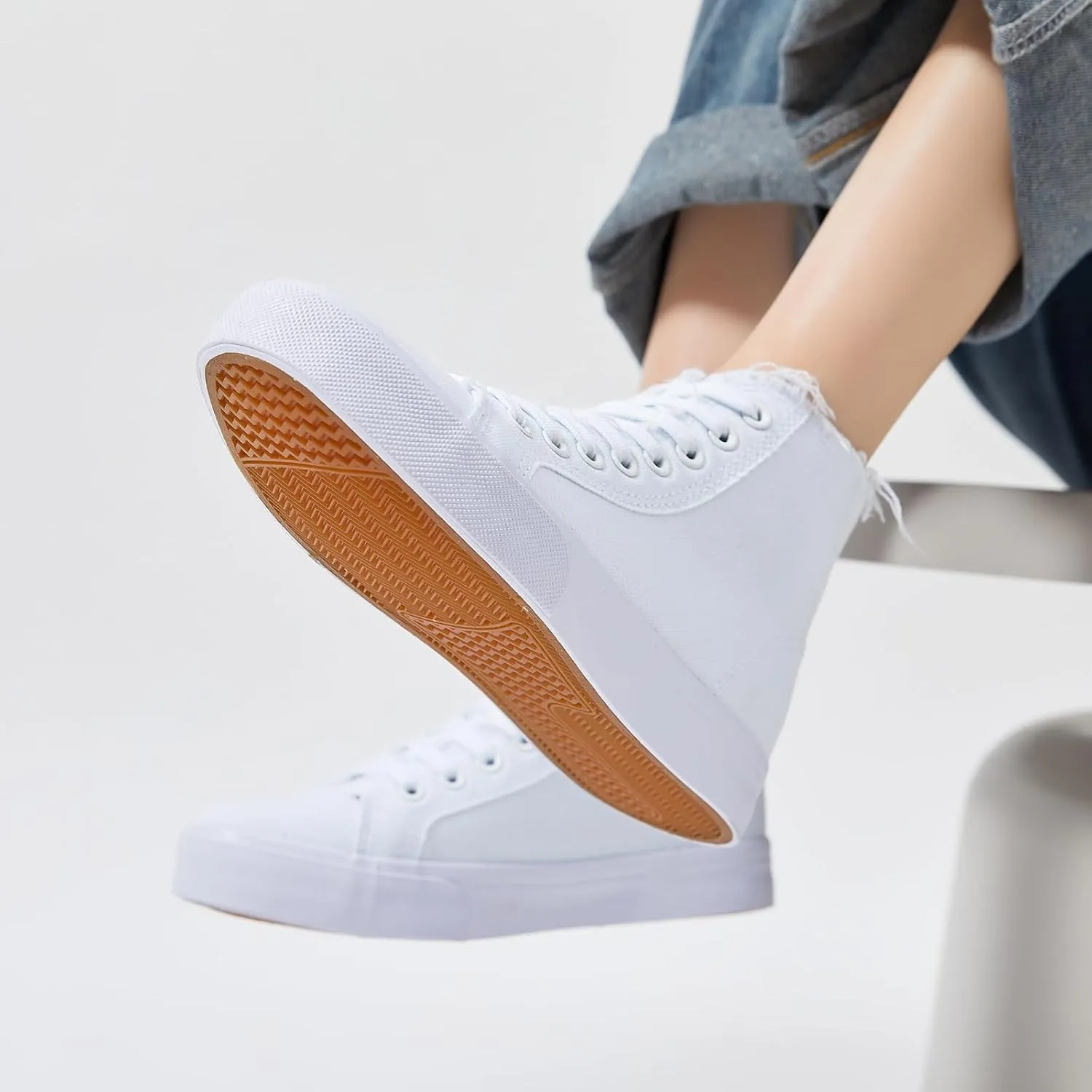 hash bubbie Unisex Canvas High top Sneakers Women's Classic Fashion High Tops Canvas Shoes Casual Tennis Shoes for Men