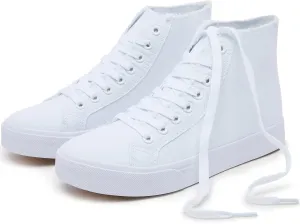 hash bubbie Unisex Canvas High top Sneakers Women's Classic Fashion High Tops Canvas Shoes Casual Tennis Shoes for Men