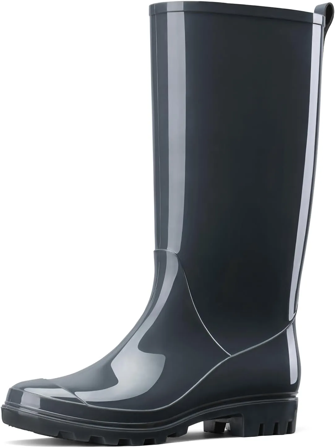 HISEA Rain Boots for Women Waterproof Garden Boots, Knee High Rain Shoes, Non Slip Seamless Welly