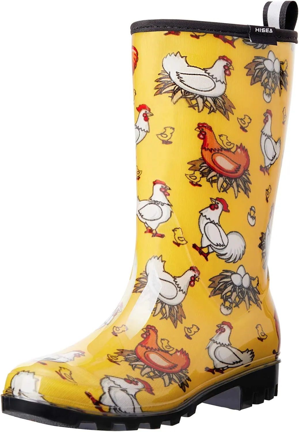 HISEA Women's Rain Boots Waterproof Mid Calf Garden Boots for Women
