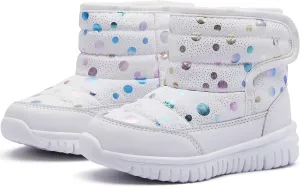 HOBIBEAR Boys Girls Toddler Snow Boots Waterproof Slip Resistant Outdoor Winter Shoes(Toddler/Little Kids/Big Kids)