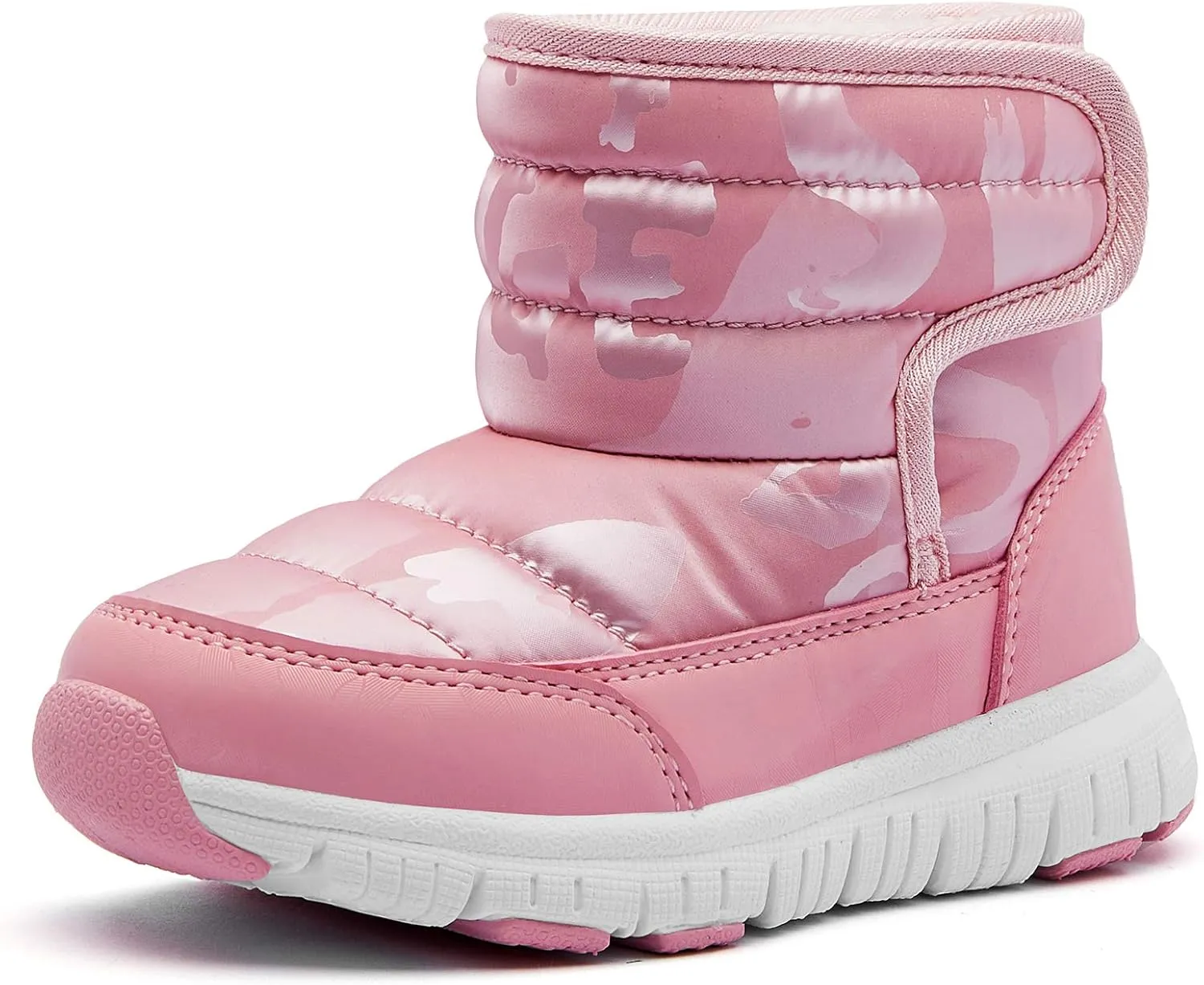 HOBIBEAR Boys Girls Toddler Snow Boots Waterproof Slip Resistant Outdoor Winter Shoes(Toddler/Little Kids/Big Kids)