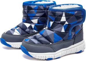 HOBIBEAR Boys Girls Toddler Snow Boots Waterproof Slip Resistant Outdoor Winter Shoes(Toddler/Little Kids/Big Kids)