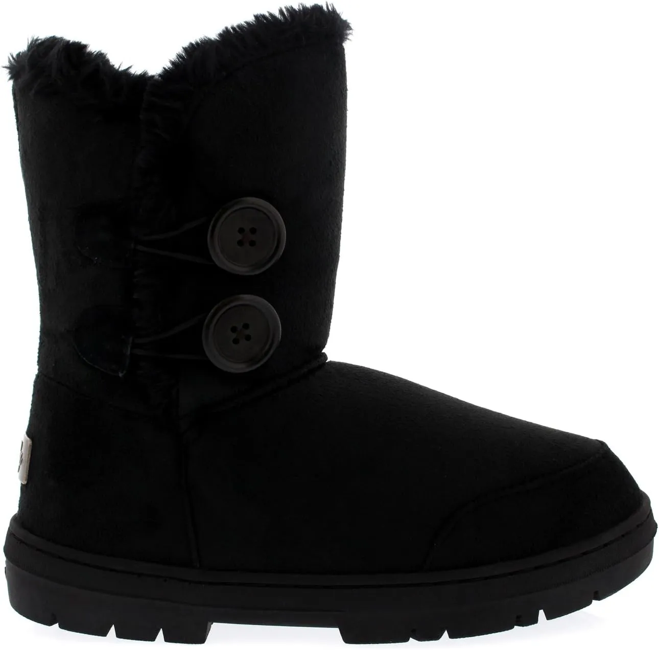 Holly Womens Twin Button Waterproof Winter Snow Boots