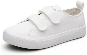 Hook Loop Canvas Sneakers for Girls and Boys Soft Fashion Shoes