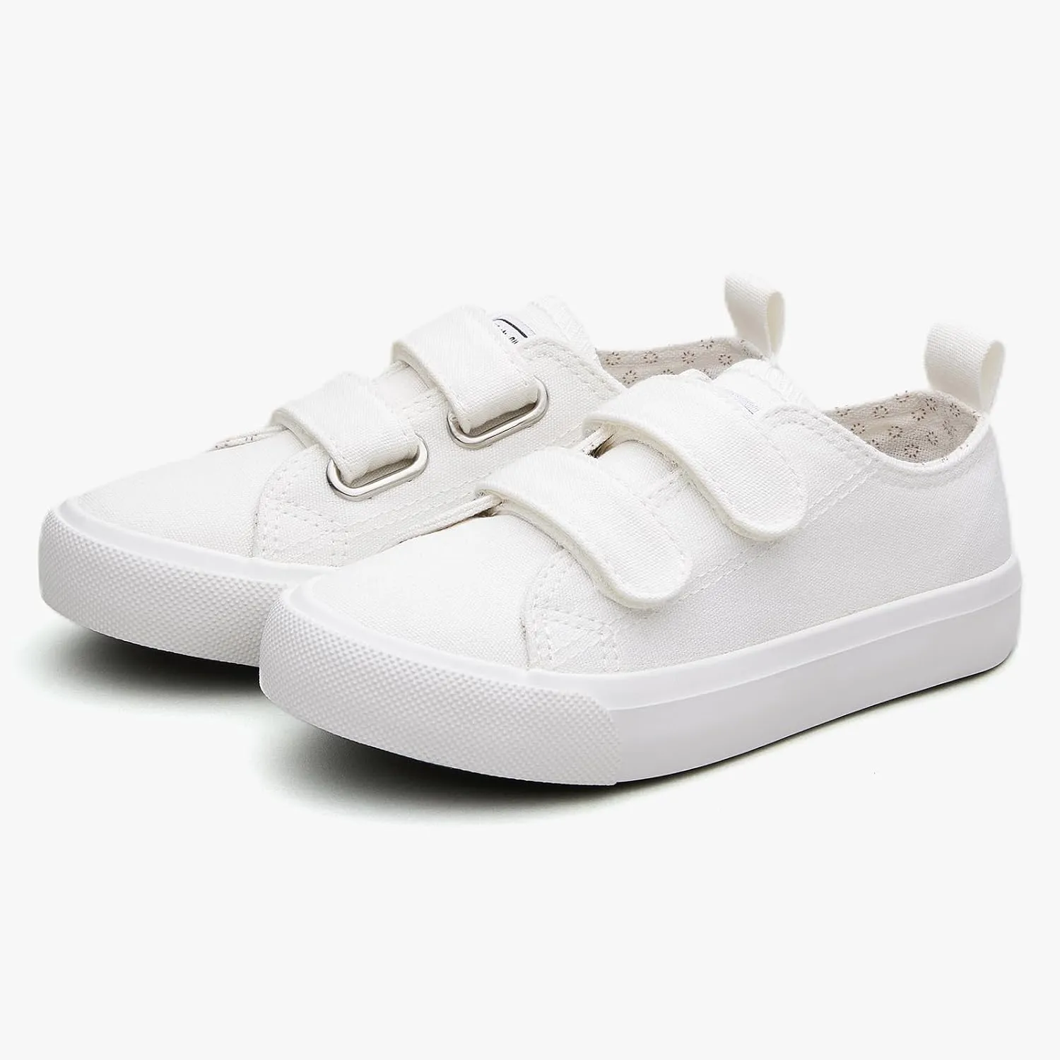 Hook Loop Canvas Sneakers for Girls and Boys Soft Fashion Shoes