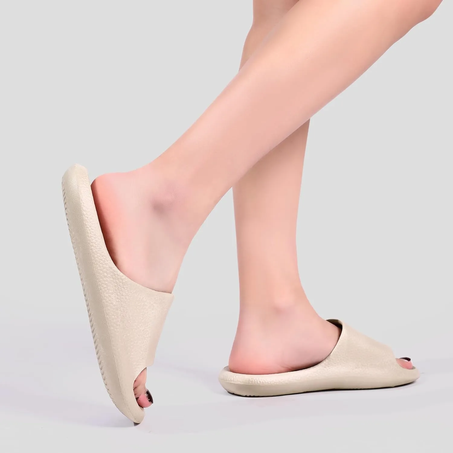 House Slides for Women Men, Quick Drying Shower Slippers, Waterproof Cloud Slides for Women Indoor, Soft Womens Slides Sandals Comfortable Arch Support