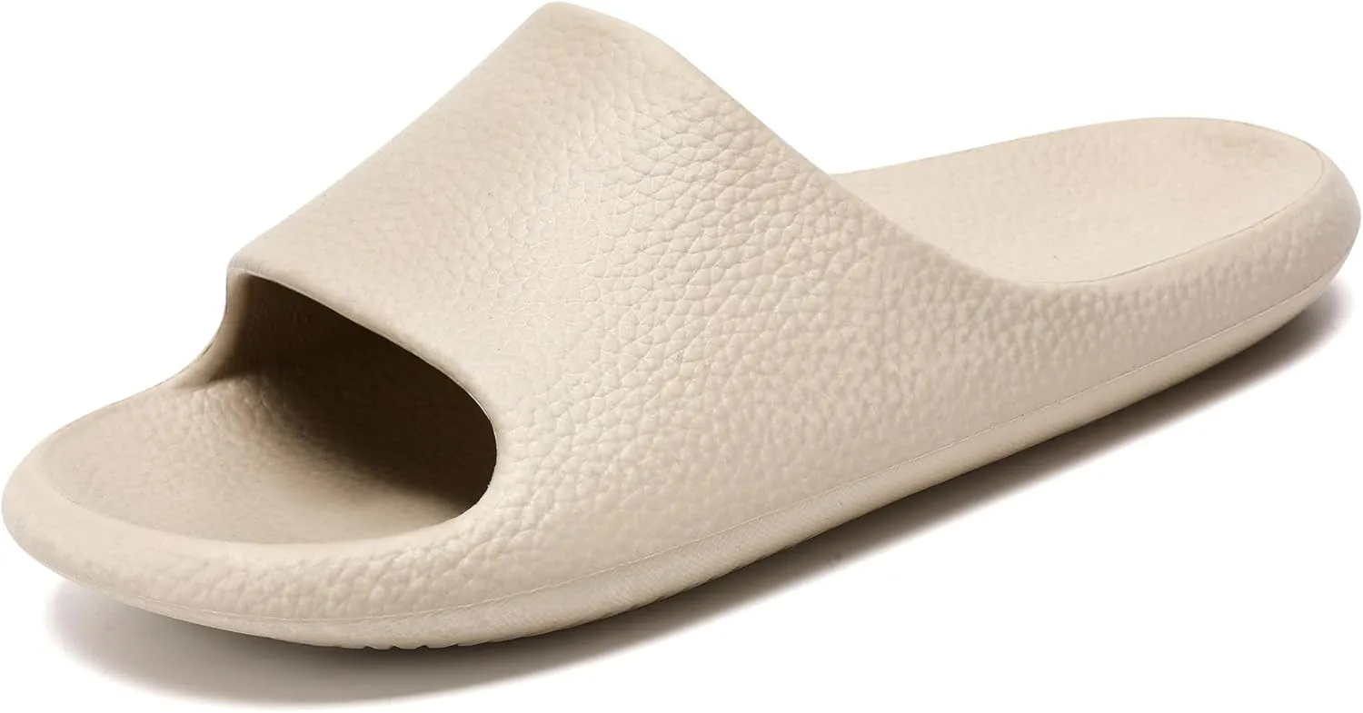 House Slides for Women Men, Quick Drying Shower Slippers, Waterproof Cloud Slides for Women Indoor, Soft Womens Slides Sandals Comfortable Arch Support