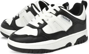 Hurley Kids' Jason Low Cut Sneakers, Lace Up Sneaker Shoes for Kids, Sports Shoes for Boys and Girls, Padded Sneakers with Durable Outsoles, Basketball Shoes for Kids