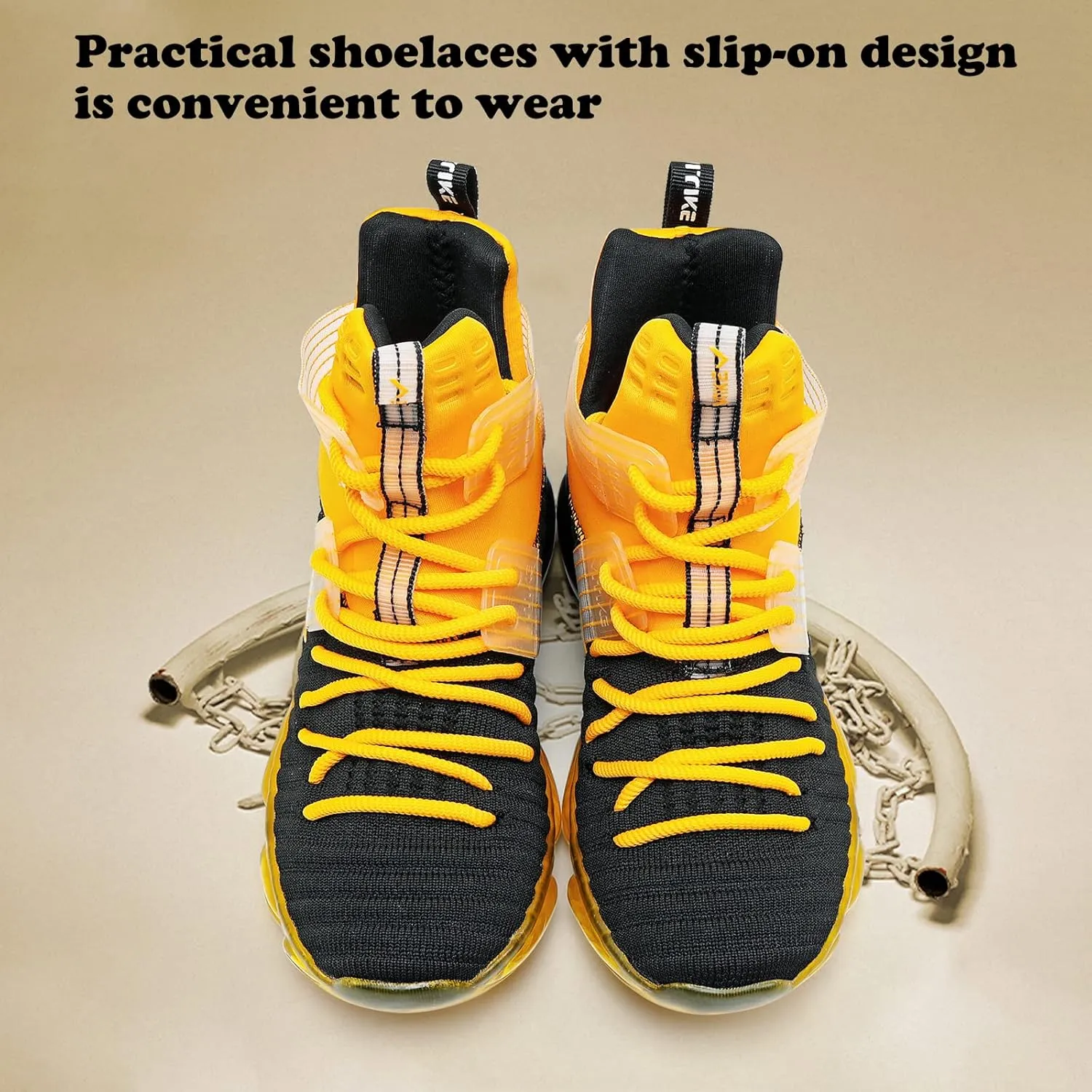 JMFCHI Kids Basketball Shoes High-top Sports Shoes Sneakers Durable Lace-up Non-Slip Running Shoes Secure for Little Kids Big Kids and Boys Girls