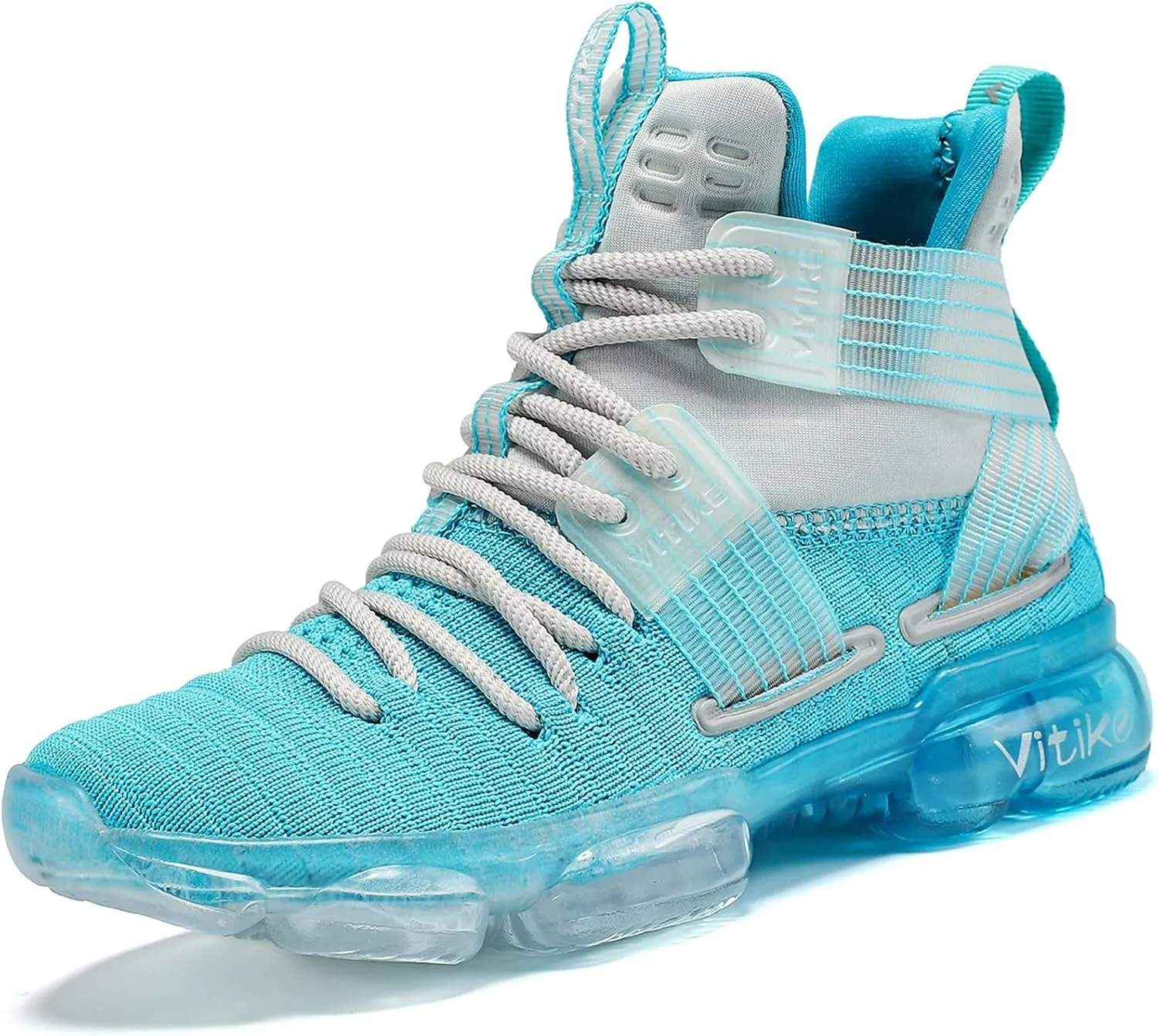 JMFCHI Kids Basketball Shoes High-top Sports Shoes Sneakers Durable Lace-up Non-Slip Running Shoes Secure for Little Kids Big Kids and Boys Girls