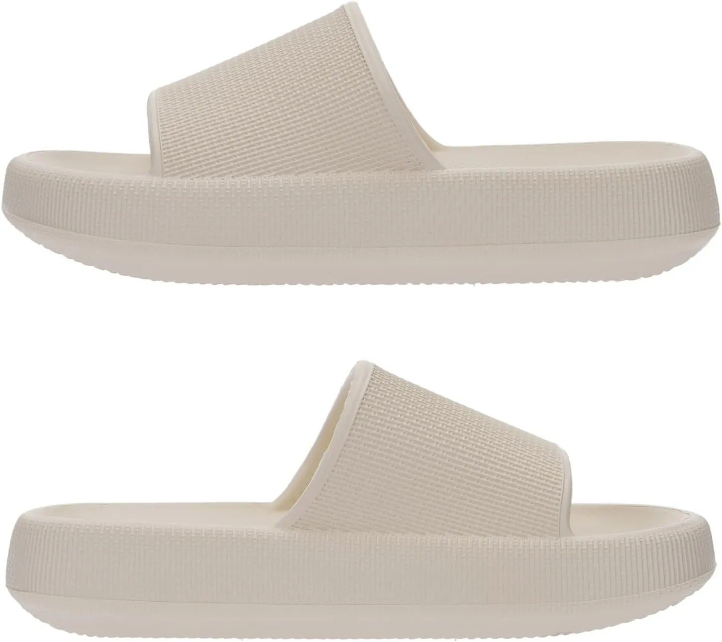 Joomra Pillow Slippers for Women and Men Non Slip Quick Drying Shower Slides Bathroom Sandals | Ultra Cushion | Thick Sole