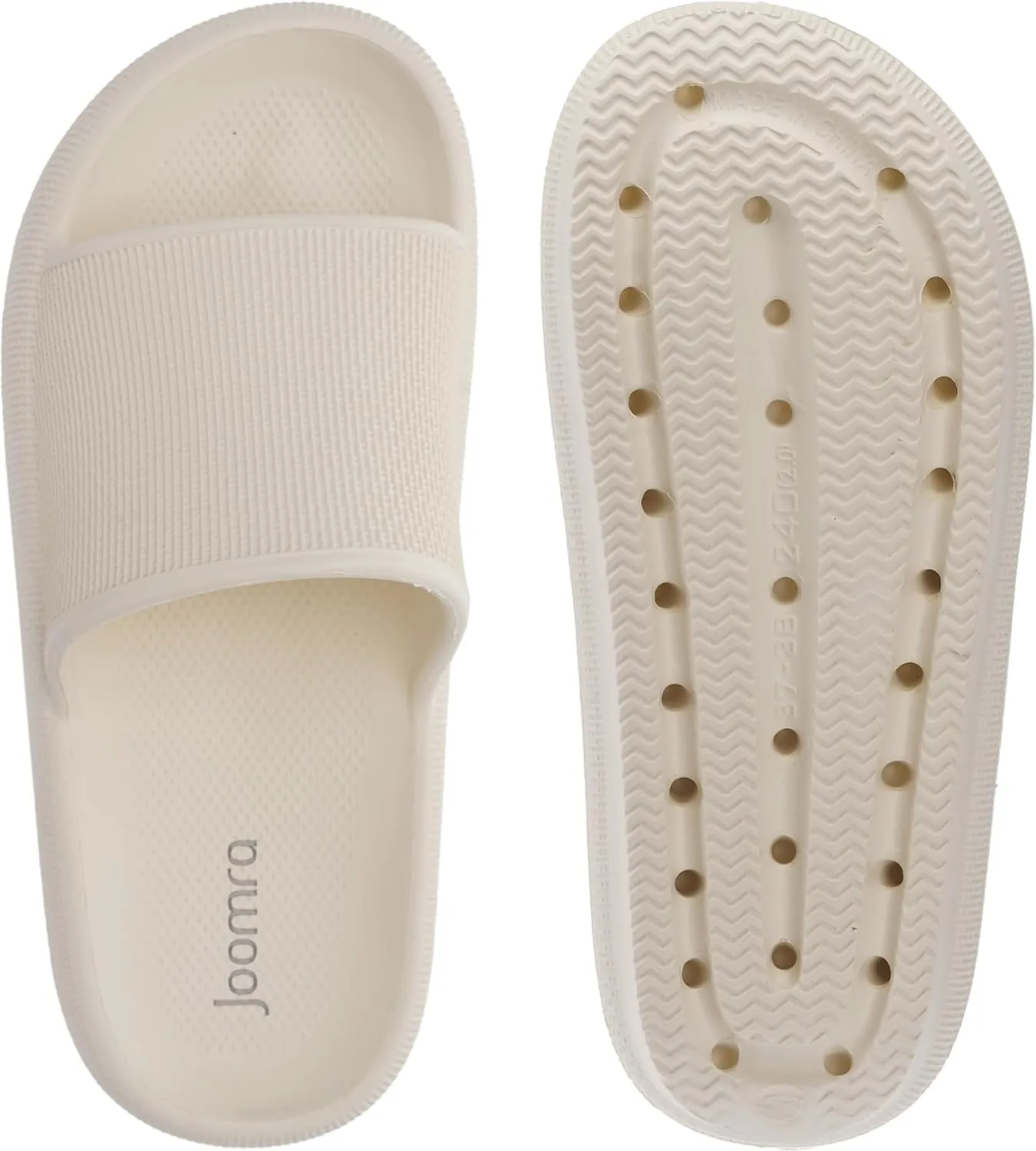 Joomra Pillow Slippers for Women and Men Non Slip Quick Drying Shower Slides Bathroom Sandals | Ultra Cushion | Thick Sole