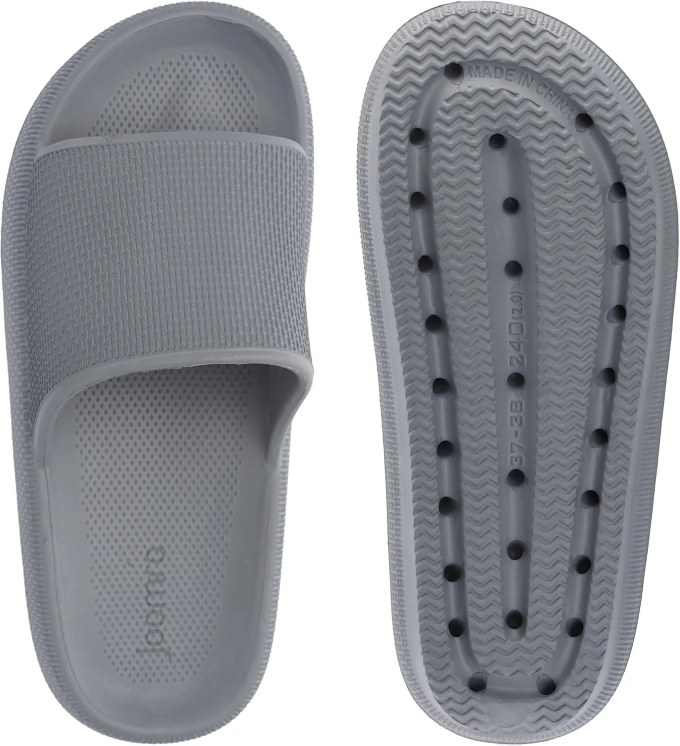 Joomra Pillow Slippers for Women and Men Non Slip Quick Drying Shower Slides Bathroom Sandals | Ultra Cushion | Thick Sole